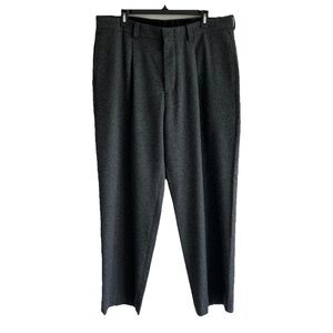Madewell men’s wool blend single pleat gray trouser pants size 36x32